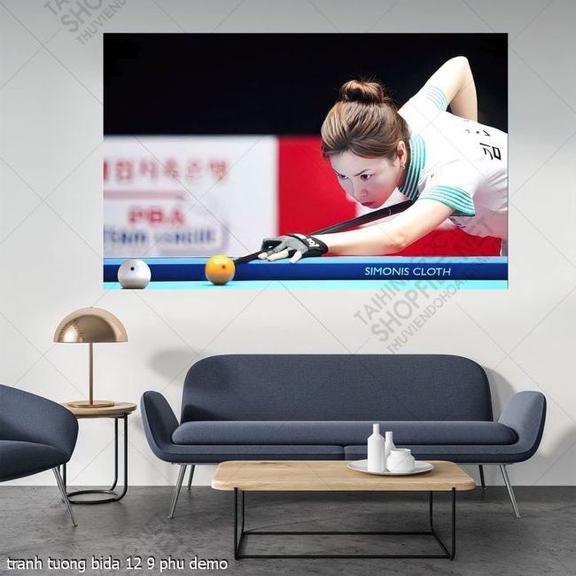 tranh billiard pool snooker bi a bi-a tranh tuong bida 12 9 phu